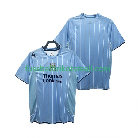 Fußballtrikots Manchester City 2007 2008 Retro Kurzarm Heimtrikotsatz kaufen